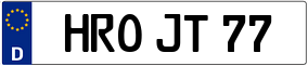 Truck License Plate